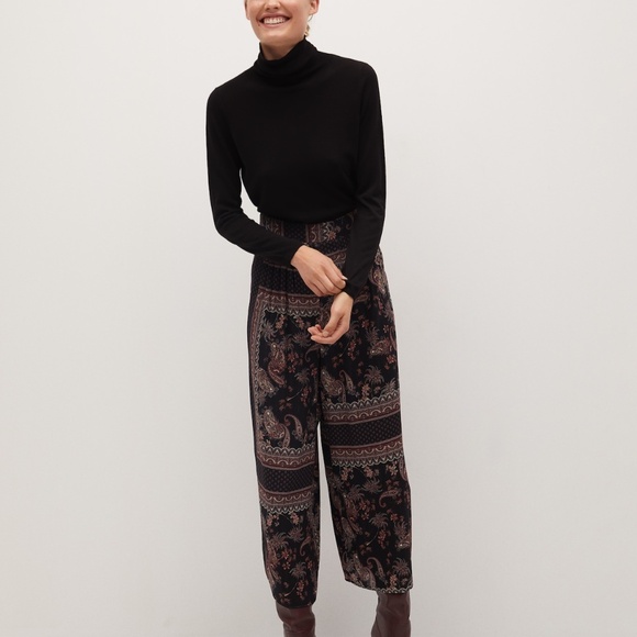 Flowy paisley printed trousers - Picture 6 of 7